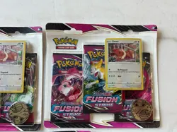 Pokemon Fusion Strike 3 Pack Blisters Eevee Promo Lot Of 5 - Image 2