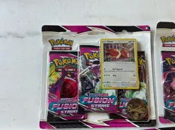 Pokemon Fusion Strike 3 Pack Blisters Eevee Promo Lot Of 5 - Image 3