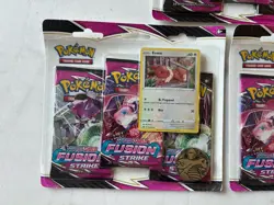 Pokemon Fusion Strike 3 Pack Blisters Eevee Promo Lot Of 5 - Image 4