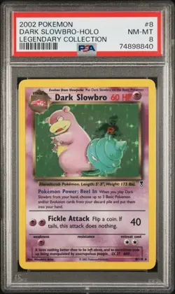 Tcg 2002 Pokemon Legendary Collection #8 Dark Slowbro-Holo - Image 1
