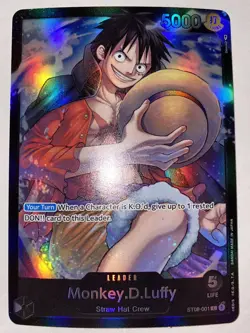 Monkey D. Luffy - ST08-001 Leader Foil - Starter Deck 8 - One Piece NM - Image 1