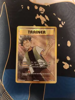 Brock's Grit 107/108 XY Evolutions Rare Full Art Holo Pokemon Trading Card Game - Image 1