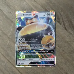Pokemon TCG Sun & Moon Black Star Promo Snorlax GX SM05 2016 NM-M - Image 1