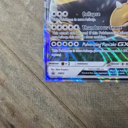 Pokemon TCG Sun & Moon Black Star Promo Snorlax GX SM05 2016 NM-M - Image 3