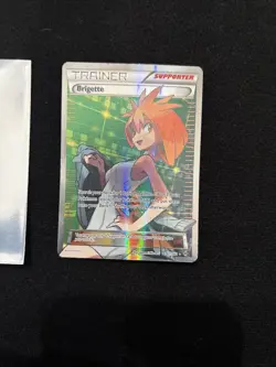 Pokemon TCG Brigette Holo Full Art Ultra Rare Card Breakthrough 161/162 NM - Image 2