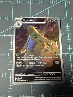 Pokemon Tyranitar Illustration Rare Paldea Evolved Card 222/193 - Image 1