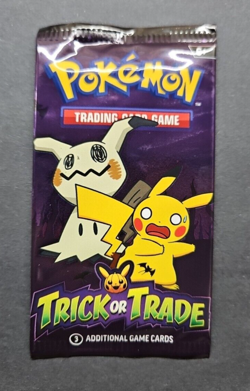 Pokemon - Trick or Trade 2023 Trading Card Game TCG - 3 Cards Per Booster Pack - Image 1