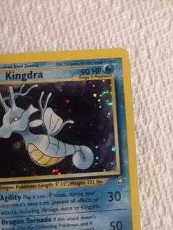 Kingdra 1st Edition Pokemon Trading Card Holo W/Swirl! Neo Genesis 8/111 - Image 4