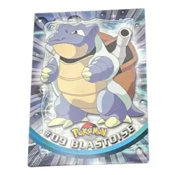 Blastoise Pokemon Card Topps #09 TV Animation Edition Series Green Logo - Image 1