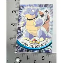 Blastoise Pokemon Card Topps #09 TV Animation Edition Series Green Logo - Image 3