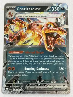 Charizard ex 125/197 Obsidian Flames Tera Dark Ultra Rare Pokemon Card - Image 1