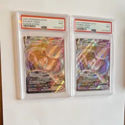 Pokemon Fusion Strike Mew VMAX Lot 2x Cards Regular English 114 - Image 1