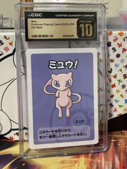 Pokemon Mew Old Maid CGC Pristine 10 Regular Japanese Playing Card 2019 - Image 1