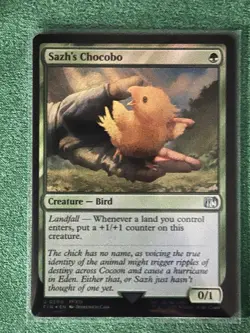 Magic the Gathering Final Fantasy Foil Sazh's Chocobo Card #200 - Image 1