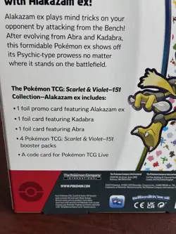 Pokemon Scarlet & Violet 151 Alakazam ex Collection Box - Pokemon Trading Cards - Image 3