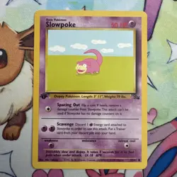 Pokemon-Slowpoke-55/62 1st Edition Fossil-Common - Image 1
