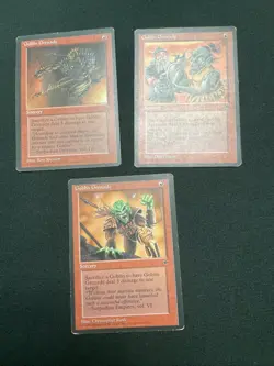MTG Magic the Gathering Fallen Empires Goblin Grenade playset x 3 M/H play - Image 1