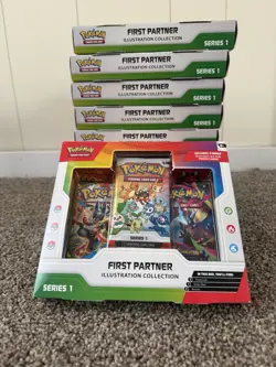 SEALED Pokemon First Partner Illustration Collection Series 1 Lot of 10 - Image 1