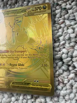 Pokemon Mega Dragonite Ex Gold Card English 295/217 (Ascended Hero’s) Near Mint - Image 3