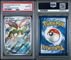 2025 POKEMON PFL EN-PHANTASMAL FLAMES #101 FLYGON ILLUSTRATION RARE PSA 10 ✅ - Image 3