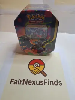 Mega Charizard X EX Ascended Heros Tin NEW! Sealed Pokemon TCG - Image 1