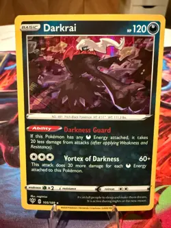 Pokemon TCG Darkrai Darkness Ablaze 105/189 Reverse Holo Rare NM - Image 1