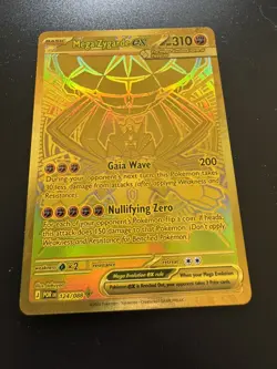 Pokemon Mega Zygarde ex Gold Hyper Rare 124/088 Perfect Order - Image 1