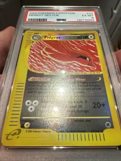 PSA 6 EX-MT Pidgeot REVERSE HOLO FOIL Pokemon Expedition 23 2002 - Image 2