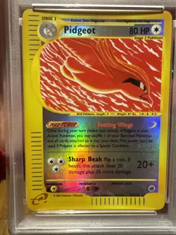 PSA 6 EX-MT Pidgeot REVERSE HOLO FOIL Pokemon Expedition 23 2002 - Image 3