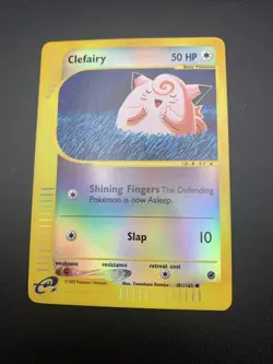Clefairy 101/165 Reverse Holo LP Expedition Pokemon Rare Vintage - Image 5