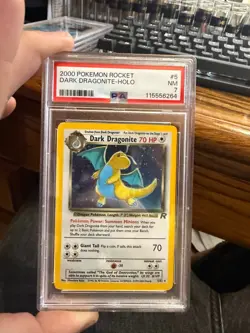 3x Pokemon Dark Dragonite Team Rocket Holo Unlimited PSA 7 PSA 7 PSA 6 - Image 1