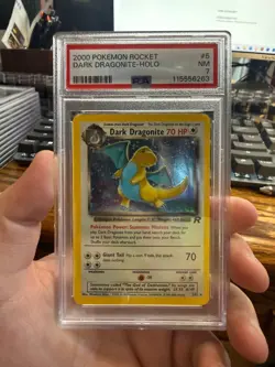 3x Pokemon Dark Dragonite Team Rocket Holo Unlimited PSA 7 PSA 7 PSA 6 - Image 3
