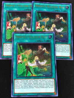 YUGIOH HARPIE'S FEATHER REST LED4-EN004 1ST ULTRA X3 (NM) - Image 1