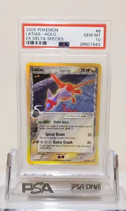 2005 POKEMON EX DELTA SPECIES LATIAS #8 HOLO PSA 10 GEM MINT - Image 1