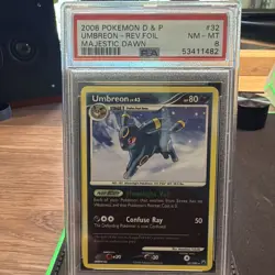 2008 Pokemon Umbreon Reverse Holo PSA 8 NM-MT Legends Awakened - Image 1