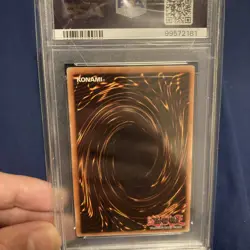 Dark Magician SDY-006 Unlimited Edition Ultra Rare YuGiOh 2002 Yugi PSA 8 NM-MT - Image 3