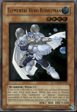 Elemental Hero Bubbleman Unl Ed Ultimate Rare CRV-EN014 Yu-Gi-Oh! - Image 1