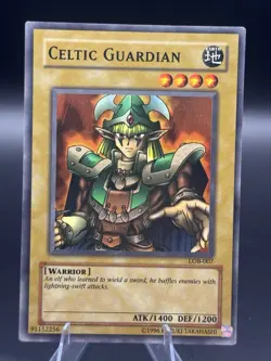 Yu-Gi-Oh! TCG Celtic Guardian LOB-007 Super Rare LP - Image 1
