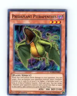 Yu-Gi-Oh TCG Predaplant Pterapenthes FUEN-EN003 1st Edition Super Rare NM - Image 1