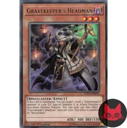 Yugioh Gravekeeper's Headman SOFU-EN012 Rare 1st Edition NM - Image 1
