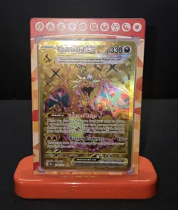 Pokemon TCG Charizard EX Hyper Rare Holo Gold Card 228/197 Obsidian Flames Stand - Image 1