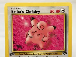 Erika's Clefairy 40/132 Gym Challenge WOTC Pokemon Card 1st Edition - LP - Image 3