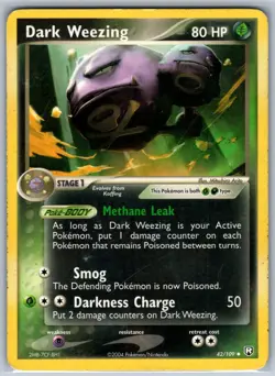 Dark Weezing Team Rocket Returns 42/109 MP-HP Pokemon Card - Image 1