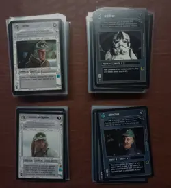 Star Wars CCG Complete Hoth Limited Black Border Set 162 Cards Near-mint - Image 1