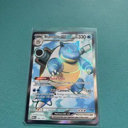 Pokemon TCG Scarlet & Violet 151 Blastoise EX English Card 184/165 NM Condition - Image 2