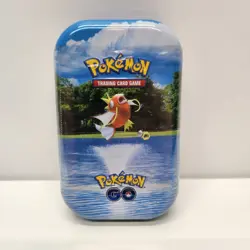 Pokemon GO TCG Mini Tin Magikarp Factory Sealed 2 Packs 1 Coin 1 Art Card - Image 1