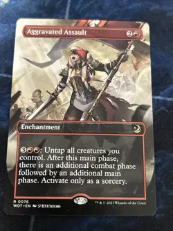 Aggravated Assault (Anime Borderless) Wilds of Eldraine: Enchanting Tales NM-M - Image 1