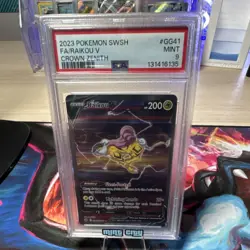 Pokemon Raikou V Full Art Holo Ultra Rare Crown Zenith GG41/GG70 2023 PSA 9 - Image 1