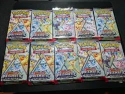 x10 Pokemon TCG Prismatic Evolutions Booster Packs Factory Sealed - Image 2