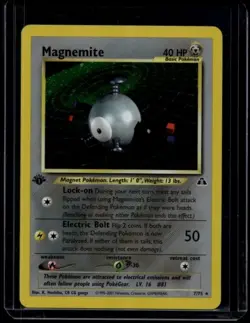 Pokemon TCG Magnemite 7/75 Neo Discovery 1st Edition Holo NM - Image 1